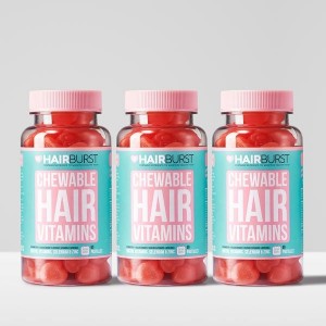 Hairburst Hearts plaukų augimą skatinantys vitaminai (3 mėnesiams)